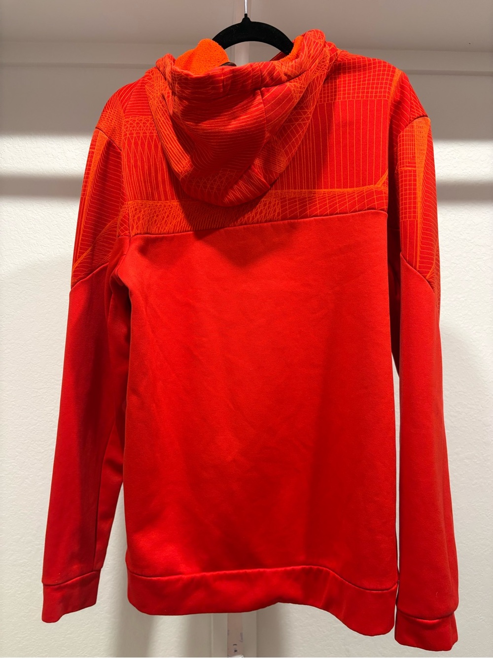 Nike Men’s Bright Orange Hooded Performance Pullover Jacket Hoodie Size Small - Picture 6 of 10